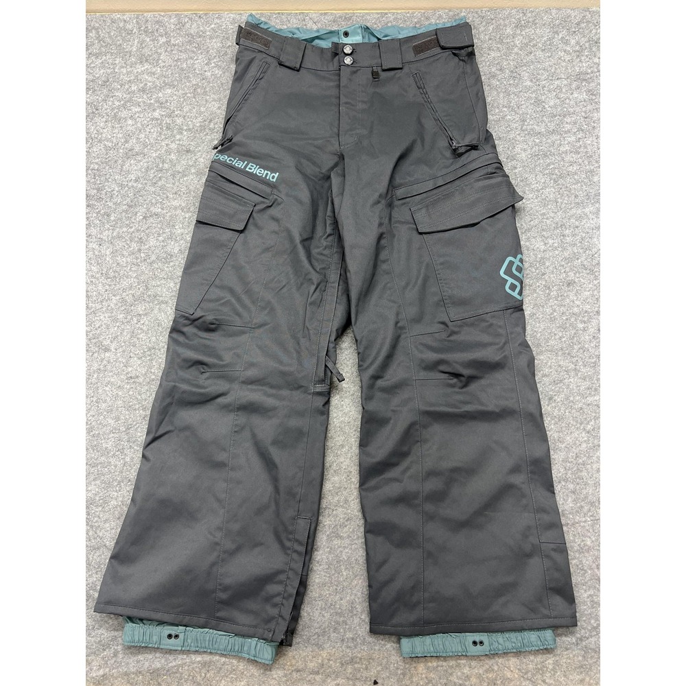Special Blend Pants Mens 34x30 Gray Snowboard Ski Cargo Waterproof Insulated - Picture 1 of 14